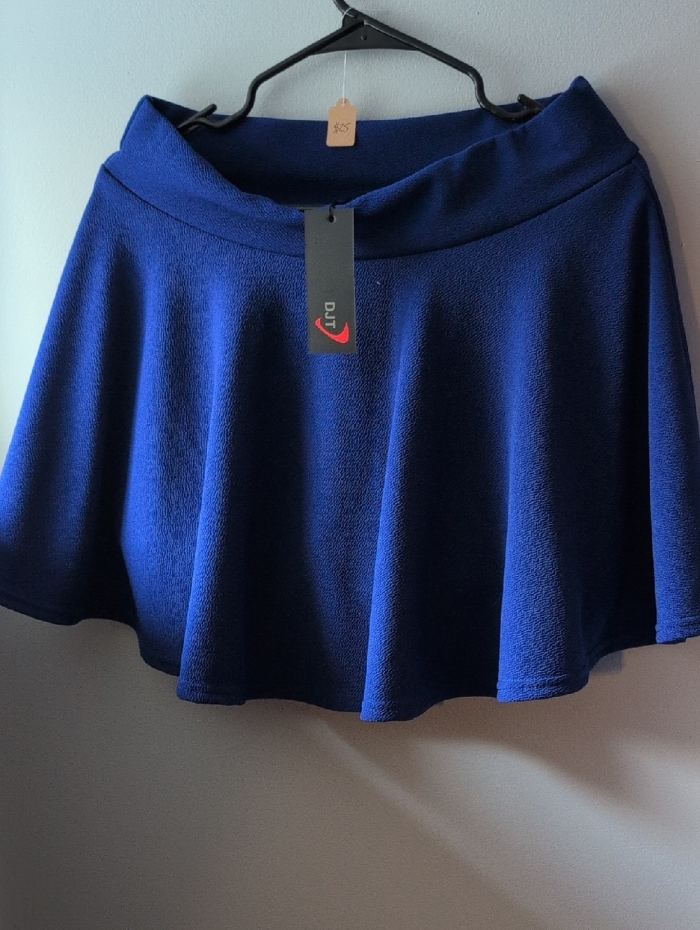 DJT Circle Skater Skirt in Deep Blue
